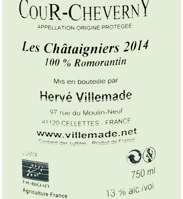 Hervé Villemade – Les Châtaigniers – 2014- Info